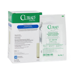 CURAD® Sterile Petrolatum Gauze, 3" x 9", White, Pack Of 200