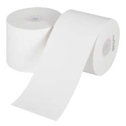 Office Depot® Brand 1-Ply Paper Rolls, 2-1/4" x 124', White, Carton Of 100
