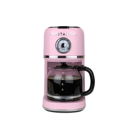 Nostalgia Classic Retro 10-Cup Coffee Maker, Pink, Total Qty 1