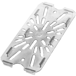 Cambro Camwear GN 1/3 Drain Shelves, 9/16"H x 10-7/16"W x 4-5/8"D, Clear, Pack Of 6 Shelves