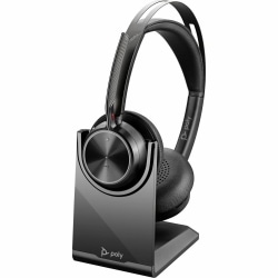Poly Voyager Focus 2 - Headset - on-ear - Bluetooth - wireless - active noise canceling - USB-C via Bluetooth adapter - black - TAA Compliant - Zoom Certified