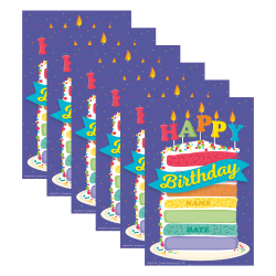 Eureka Recognition Award, Birthday, 36 Per Pack, Set Of 6 Packs