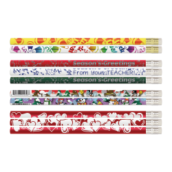 Musgrave Pencil Co. Inc. Motivational Pencils, No. 2 Lead, Teacher Seasonal Assortment, Pack Of 144 Pencils