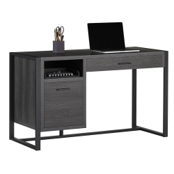 RealSpace® DeJori 51"W Writing Desk, Charcoal