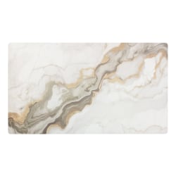 Realspace™ Modern Desk Pad, 14-3/4" x 26", 30% Recycled, Natural Marble