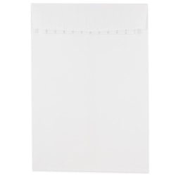 JAM Paper® Open-End Envelopes, 6-1/2" x 9-1/2", Peel & Seal Closure, White, Pack Of 500 Envelopes