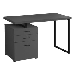Monarch Specialties Melody 48"W Computer Desk, Gray