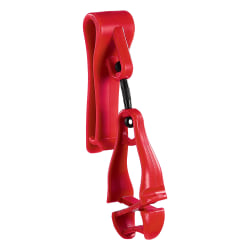 Ergodyne 3425 Glove Belt Clip Holder, 6-1/2", Red, Total Qty 1