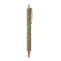 Saxon Imports Glitter Ballpoint Pen, Medium Point, 1.0 mm, Multicolor Barrel, Black Ink