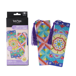 Brea Reese Acrylic Gem Bookmark Kit, Mandala, 3-1/4" x 7-1/8", Total Qty 1
