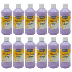 Handy Art Little Masters Tempera Paints, 16 Oz, Light Purple, Pack Of 12 Paints