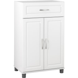 Ameriwood™ Home SystemBuild Kendall Storage Cabinet, Base, 1 Drawer, 3 Shelves, White