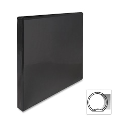 Sparco Premium View 3-Ring Binder, 1/2" Round Rings, 96% Recycled, Black