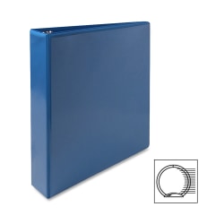 Sparco Premium View 3-Ring Binder, 1 1/2" Round Rings, 96% Recycled, Light Blue