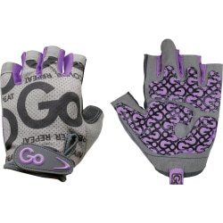 GoFit Women's Pro Trainer Gloves - Hand Protection - Large Size - Synthetic Leather Palm, Jersey Back