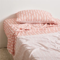 Dormify Retro Arches Reversible Sheet Set, Twin/Twin XL, Pink
