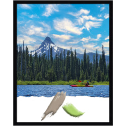 Amanti Art Wood Picture Frame, Opening Size 22" x 28", 23" x 29", Svelte Noir Black