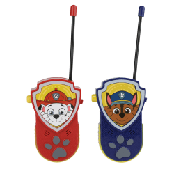 Sakar Paw Patrol 2-Piece Walkie Talkie Set, Red/Blue
