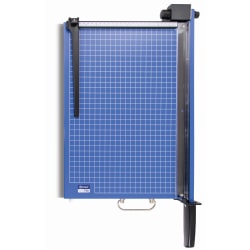 United Commercial Guillotine Paper Trimmer, 15", Blue