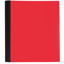 Office Depot Brand Stellar Notebook With Spine Cover, 8-1/2" x 11", 5 Subject, College Ruled, 200 Sheets, Red