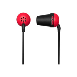 Koss PLUG - Earphones - in-ear - wired - 3.5 mm jack - noise isolating - red
