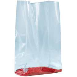 Partners Brand 1.5-Mil Gusseted Poly Bags, 6"H x 3"W x 15"D, Case Of 1,000