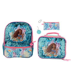 Accessory Innovations 5-Piece Kids' Licensed Backpack Set, Little Mermaid Movie