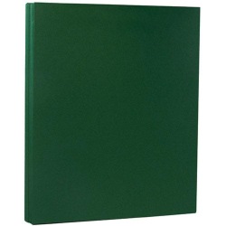 JAM Paper® Card Stock, Dark Green, Letter (8.5" x 11"), 130 Lb, Pack Of 25