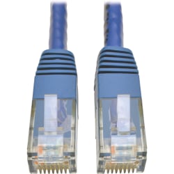 Tripp Lite Cat6 Gigabit Molded Patch Cable RJ45 M/M 550MHz 24 AWG Blue 2' - 1x RJ-45 Male Network - 1x R - N200002BL