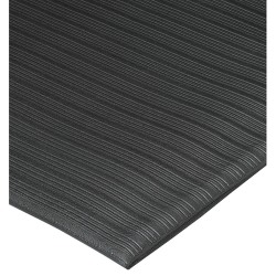 Genuine Joe Air Step Anti-Fatigue Mat, 3' x 5', Black