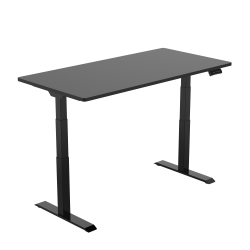 FlexiSpot E7 55"W Height-Adjustable Standing Desk, Black