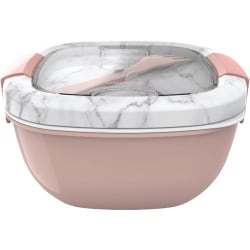 Bentgo Salad Lunch Container, 4" x 7-1/4", Blush Marble