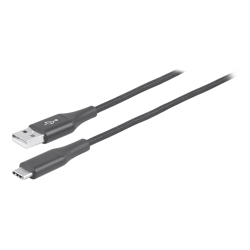 Ativa Braided USB-C Charge and Sync Cable,6',Gray, 47235