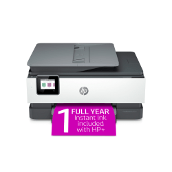 HP OfficeJet Pro 8034e Wireless All-in-One Color Printer With 1 Full Year Instant Ink With HP+ (1L0J0A)