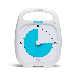 Time Timer PLUS Timer, 20 Minutes, White