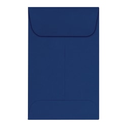 LUX Coin Envelopes, #1, Gummed Seal, Navy, Pack Of 500