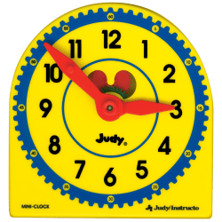 Judy Clock Plastic Class Pack, 5" x 5", Pack Of 6