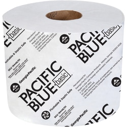 Envision Georgia Pacific 2 Ply Toilet Paper, 95% Recycled, 1000 Sheets Per Roll, Pack Of 48 Rolls