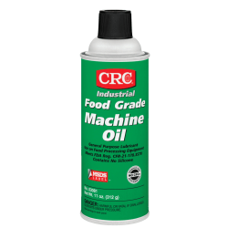 CRC Food-Grade Machine Oil, 16 Oz Aerosol Cans, Pack Of 12 Cans