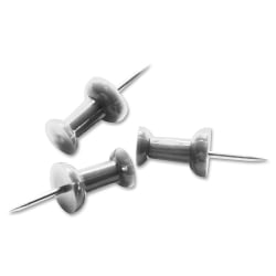 Sparco Pushpins, 3/8", Silver, Box Of 100