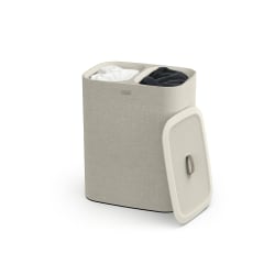 Joseph Joseph 90-Liter Separation Laundry Basket, 28" x 22-1/4", Ecru