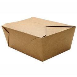 Karat Fold-To-Go Boxes, 110 Oz, Kraft, Case Of 160 Boxes