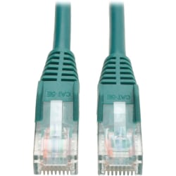 Eaton Tripp Lite Series Cat5e 350 MHz Snagless Molded (UTP) Ethernet Cable (RJ45 M/M), PoE - Green, 50 ft. (15.24 m) - N001050GN