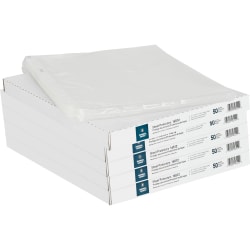 Business Source Sheet Protectors - For Letter 8 1/2"x11" Sheet - 3x Holes - Top Loading - 16512BD - 5/Pack
