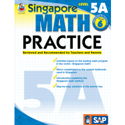 Common Core Math Practice Workbook, Math Level 5A, Grade 6