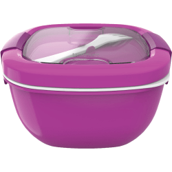 Bentgo Salad Lunch Container, 4" x 7-1/4", Purple