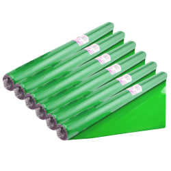 Hygloss Cello-Wrap Rolls, 20" x 12-1/2', Green, Pack Of 6 Rolls