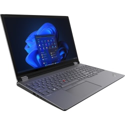 Lenovo® ThinkPad P16 G1 Desktop PC, 16" Screen- Intel® Core™ i7, 16 GB Memory, Storm Gray, Windows® 11 Pro, NVIDIA RTX A1000, WiFi 6