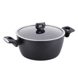 Korkmaz Nora 2-Piece Aluminum Nonstick Casserole Dish With Lid, 3L, Black, 995120732M