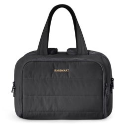 BAGSMART Polyester Zora Spacesaver 4-In-1 Multi-Functional Toiletry Bag, 8-5/16"H x 11-13/16"W x 7-5/16"D, Black